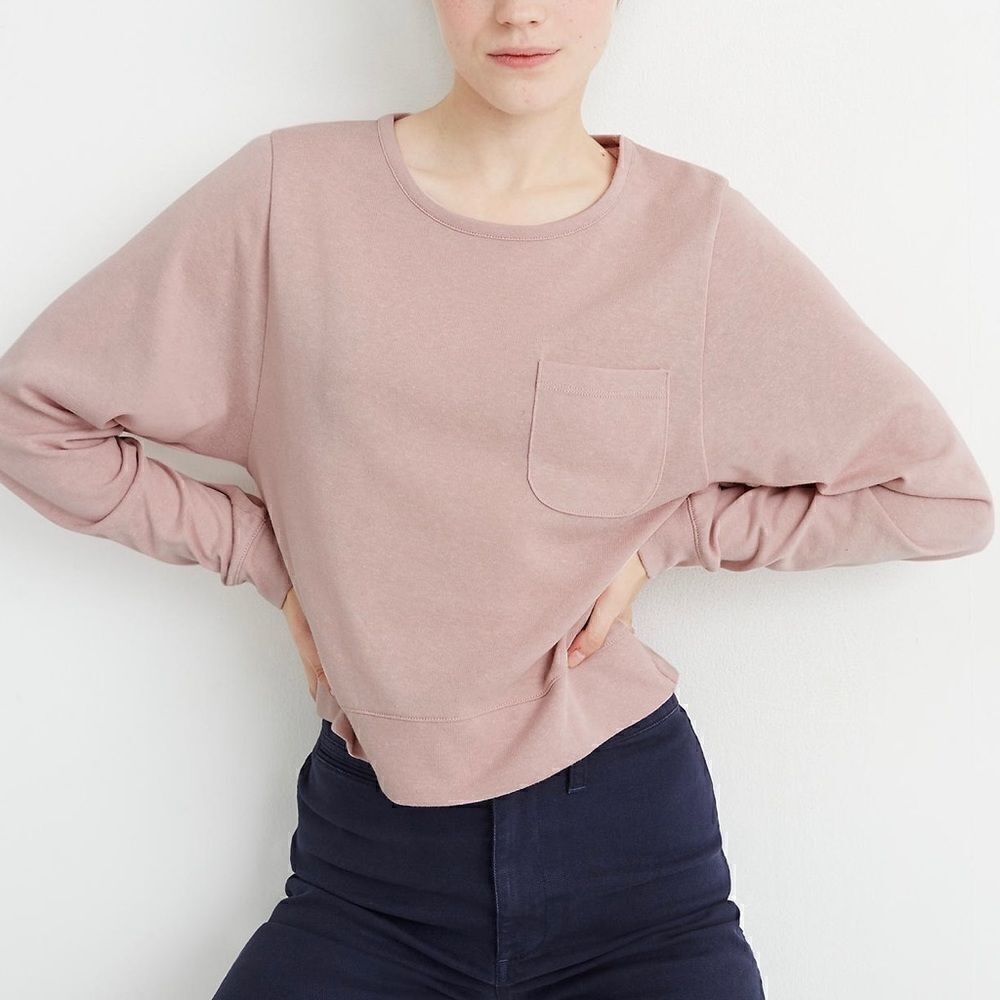 Madewell Size Large Dolman- Sleeves Pocket Tee, Sz Large
